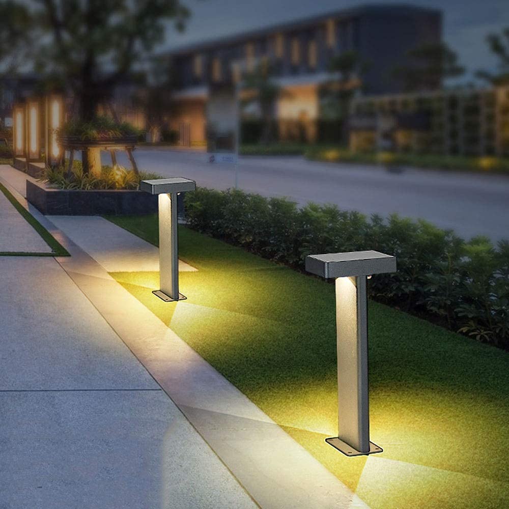 Solarna wodoodporna zewnętrzna lampa słupowa, kwadratowy lampion do dekoracji wnętrz, latarnia słupowa na zewnątrz, kreatywny ogród słup światła, lampa uliczna