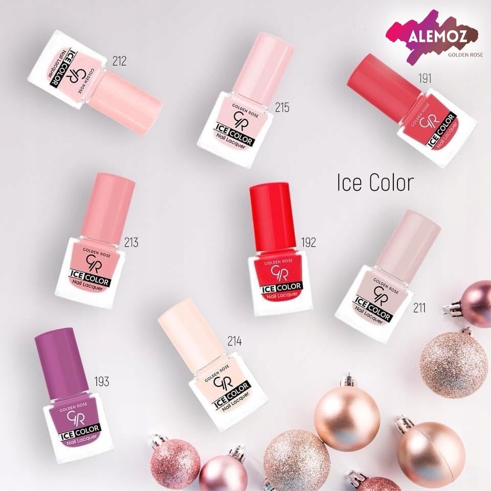 Golden Rose Ice Color Nail Lacquer No: 104 - Parlak Bitişli Mini Oje 6 ml