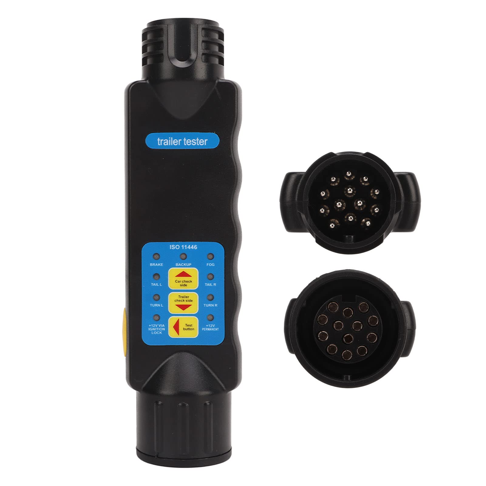 Juego completo de enchufes para probador de circuito de cableado de remolque de 12 V y 13 pines, probador de circuito de luz de remolque, herramienta profesional para probar