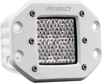 Rigid Industries D-Series PRO LED Flush Mount Light Pod Diffused White, Pair