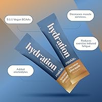 Vista 2 de Rookie Wellness Recovery BCAA - Electrolito y BCAA en polvo con 0.18 oz de aminoácidos de cadena ramificada para recuperación muscular, electrolitos