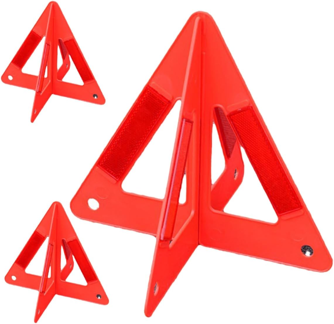 3pcs Car Emergency Reflective Roadside Safety Triangle Signs Warning Reflective Road Triangles Reflectors