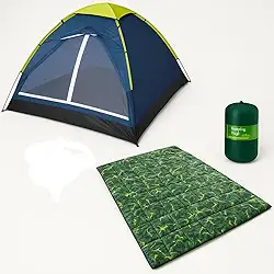 Kit Barraca De Camping 3 Pessoas + 1 Colchonete Casal