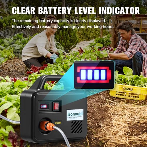 Bomba Periférica Bonoutil XR-HT-11A Batería 21V 15 L/min Negra miniatura 4