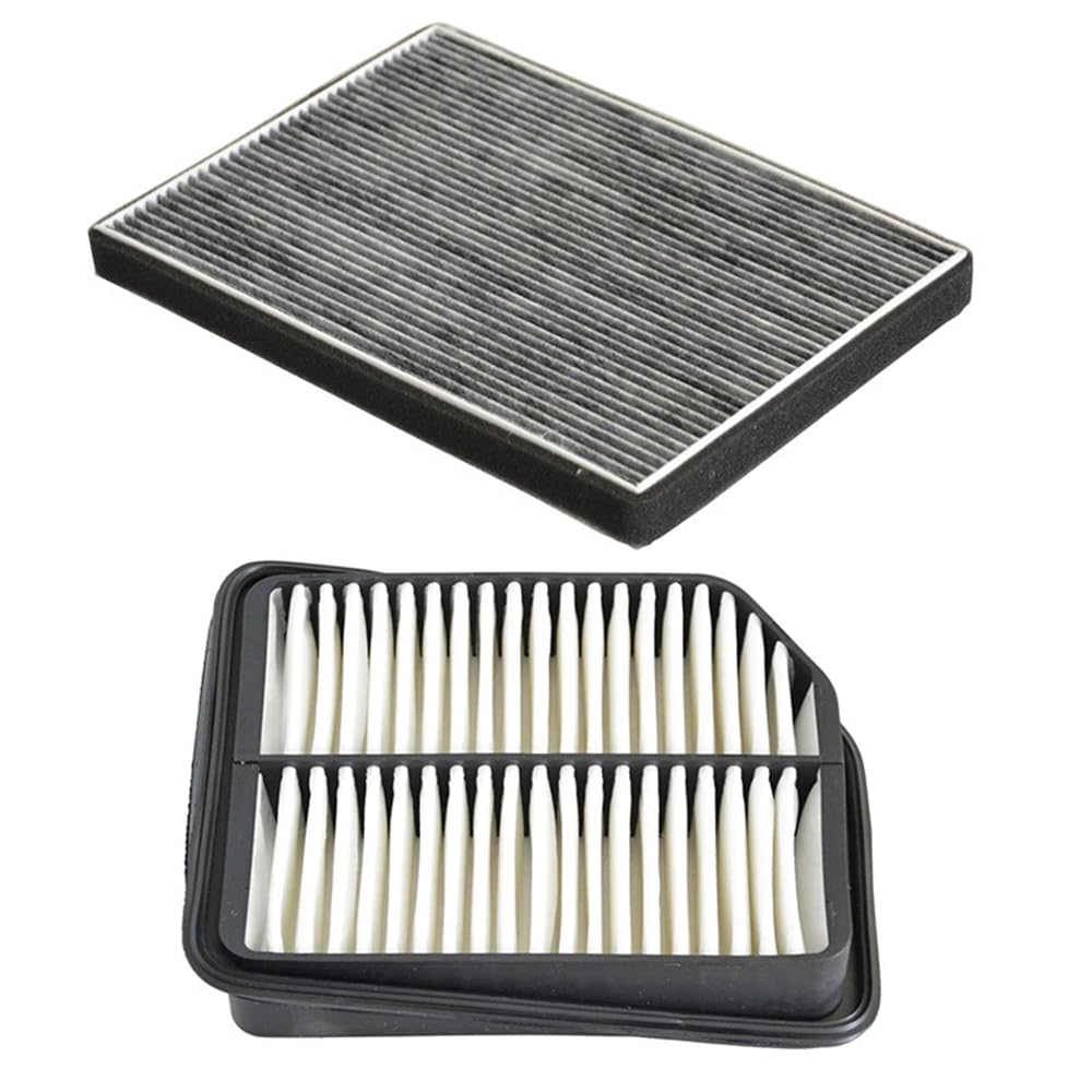 Filtr Powietrza Kabinowego dla Suzuki Grand Vitara 2006-2008, 26,1x19,4x2cm 2 szt. Filtr powietrza samochodowego Filtr powietrza kabinowego 95861-64J00/13780-65J00