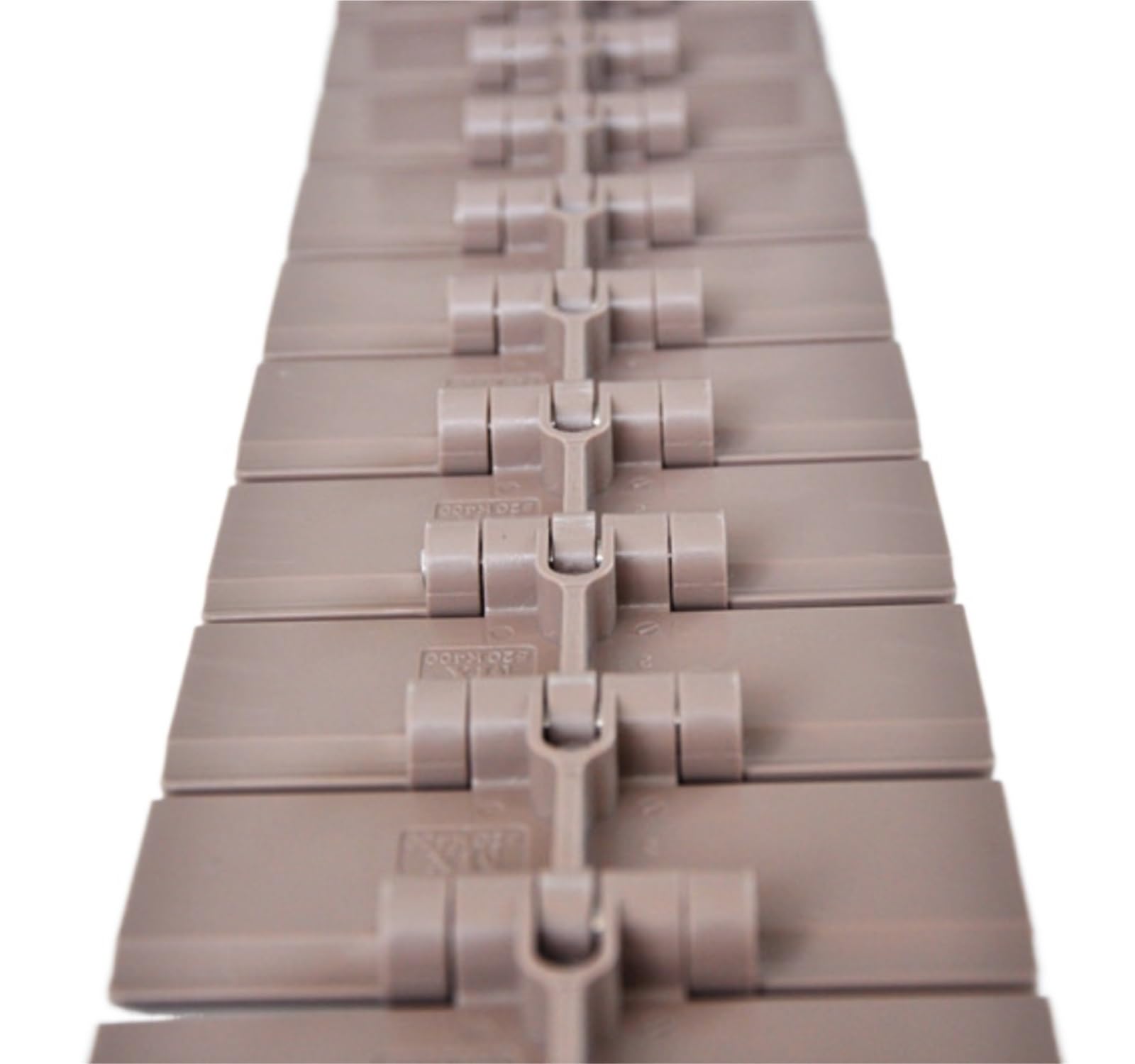 Cinta transportadora 820-K400 101,6mm cadena de transmisión POM bisagra única placa de cadena superior plana