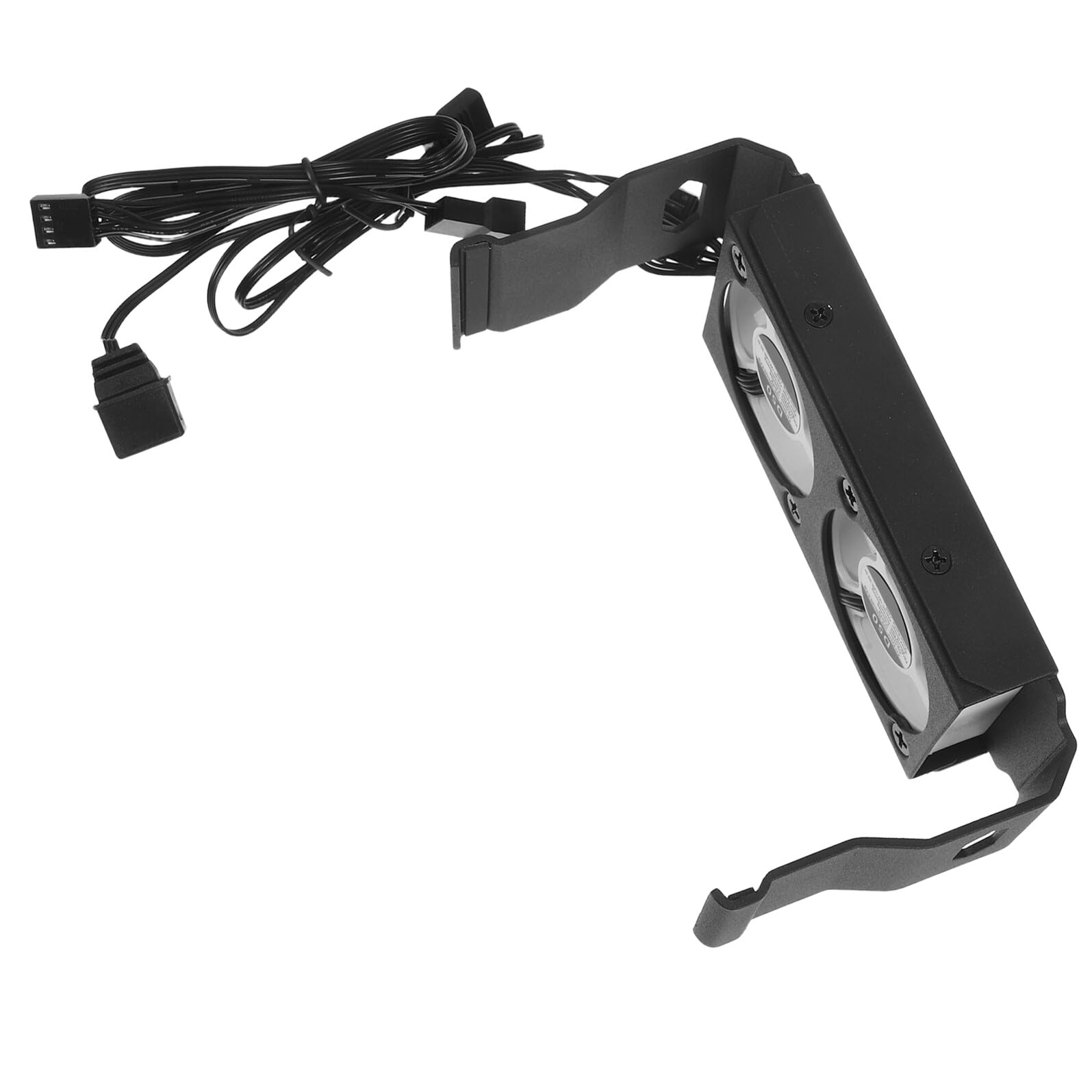 Enfriador de Ram para PC con Ventiladores Duales Argb, Disipador de Calor, Control de Temperatura Pwm de 3 Conectores, Diseño Metálico para Sesiones de Trabajo y Juegos Nocturnos