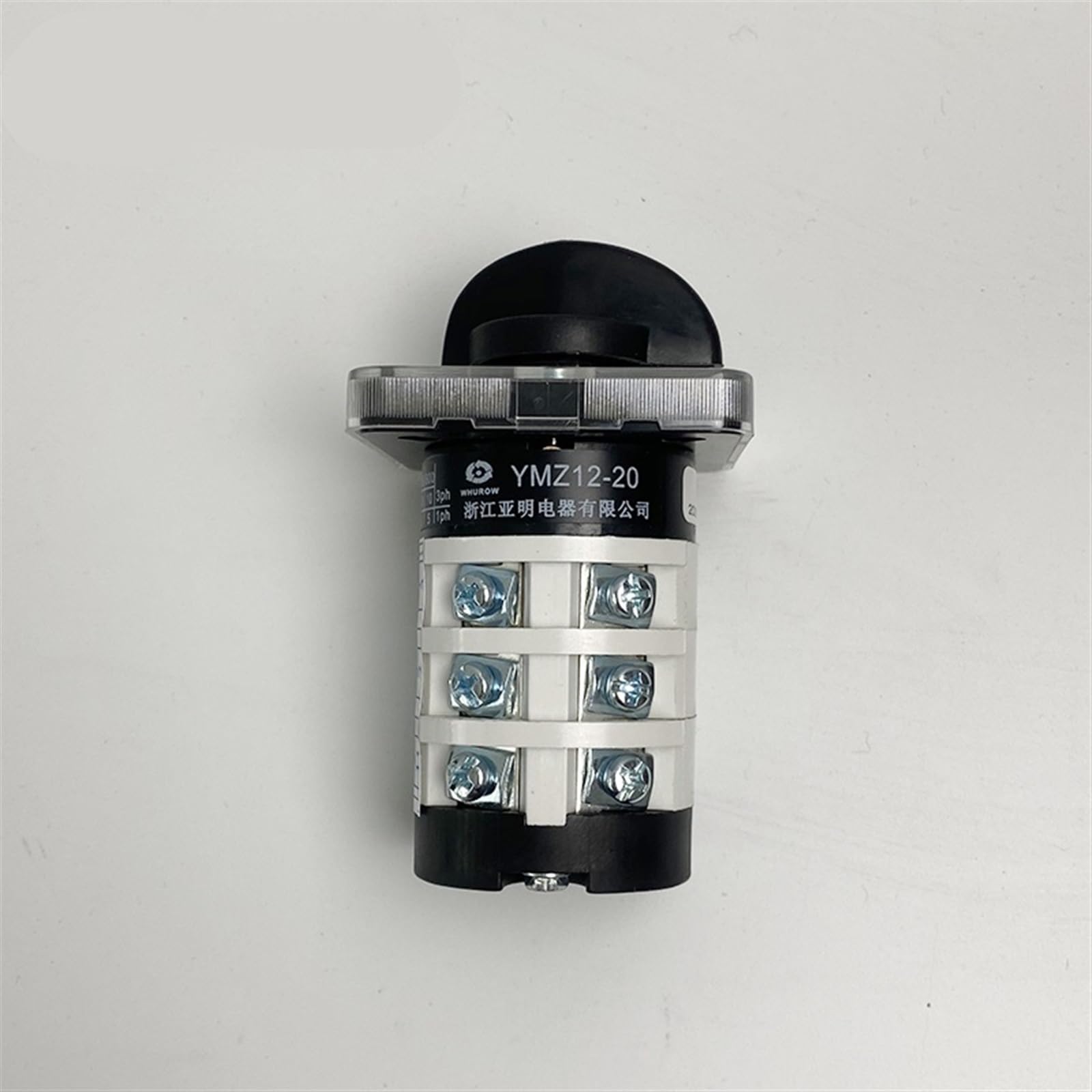 Interruptor de Leva YMZ12-20/3, eléctrico, de 3 Posiciones, con Contacto Plateado, con Enclavamiento, 20 A, 690 V, Control de 3 Polos, Interruptor de Transferencia rotativo