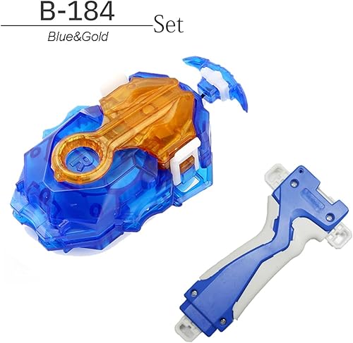 Miniatura 2 de Lanzador y agarre, Battling Tops Burst B-184 Custom Bey Launcher LR Left Right Spin DB Layer System (juego azul)