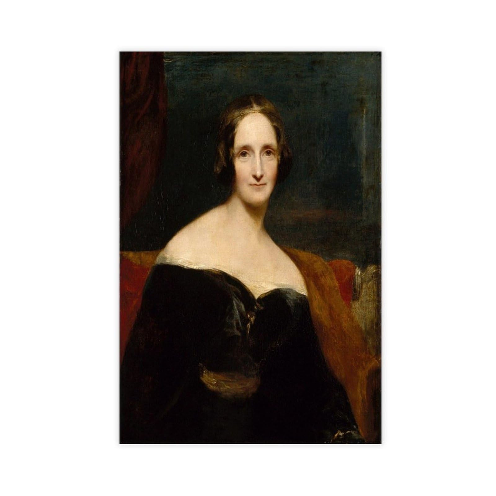 Mary Shelley Portrait Canvas Art Poster And Wall Art Picture Print Modern Family Bedroom Decor Unframe 12x18inch(30x45cm)