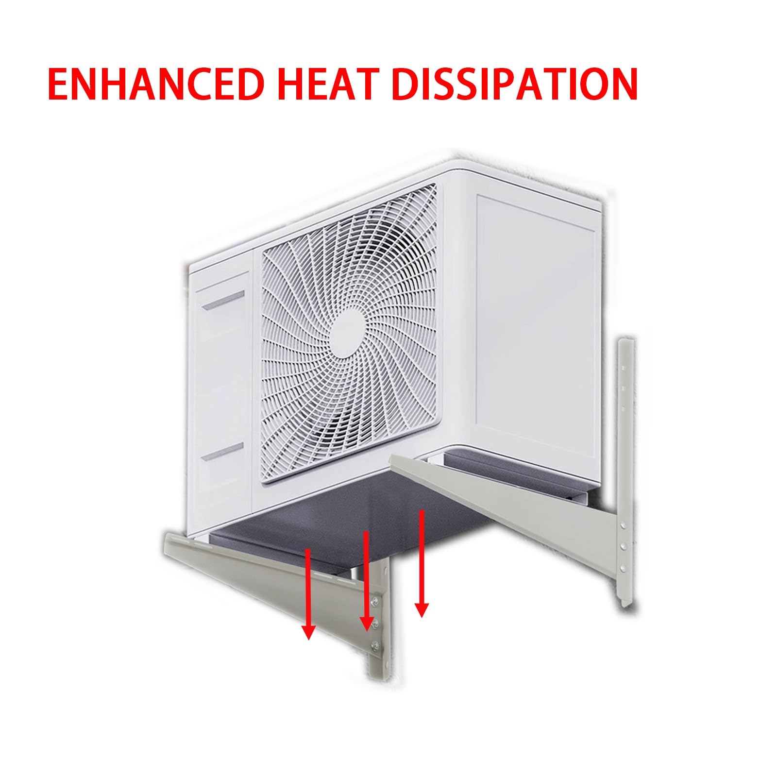 Supporti per unità Esterne di climatizzatori, Staffe for condizionatore d'Aria for compressore Pompa di Calore, Portata 330 libbre(2~3P)