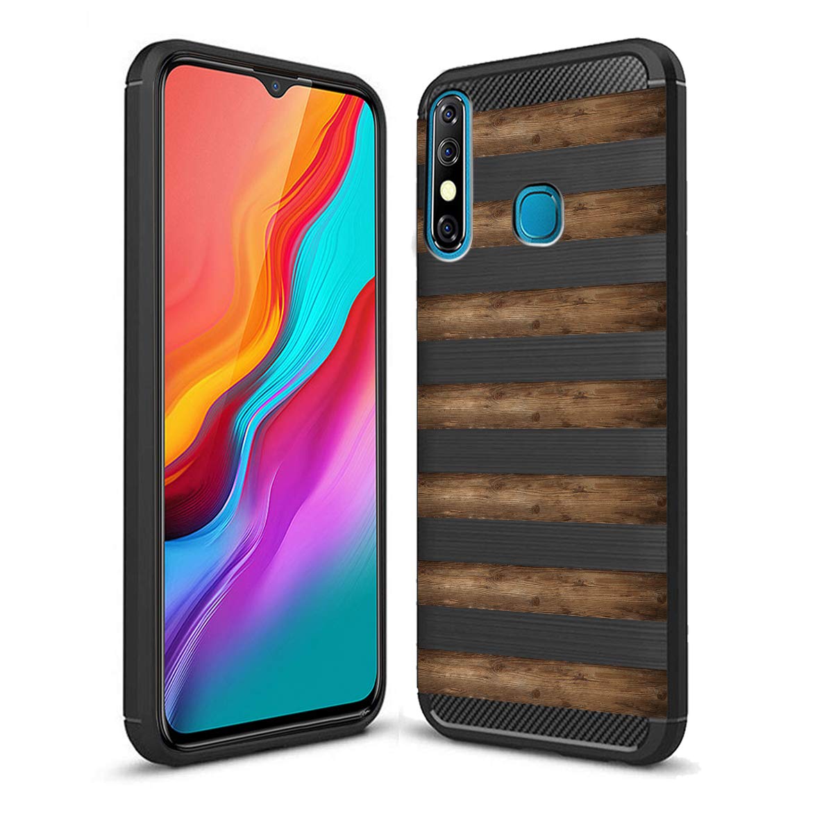 Fashionury Wooden Lines Designer Printed Premium Rugged Armor Back Cover Case for Infinix Hot 8 (B07Y5G4FKG) Amazon Price History, Amazon Price Tracker