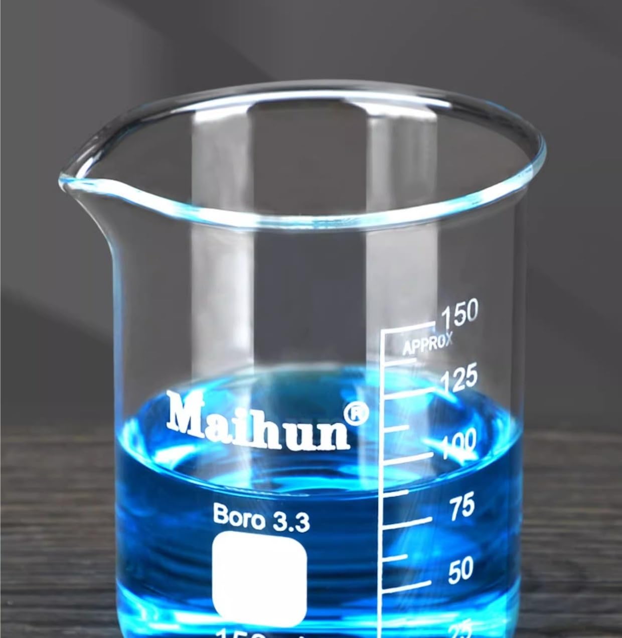 Set Di Becher In Vetro 50ml 100ml 250ml 500ml 1000ml (5 Pz), Fondo Basso Con Graduazione Stampata, Vetreria Scientifica Per Laboratori, Aule O Uso Domestico(500ml-6pcs)