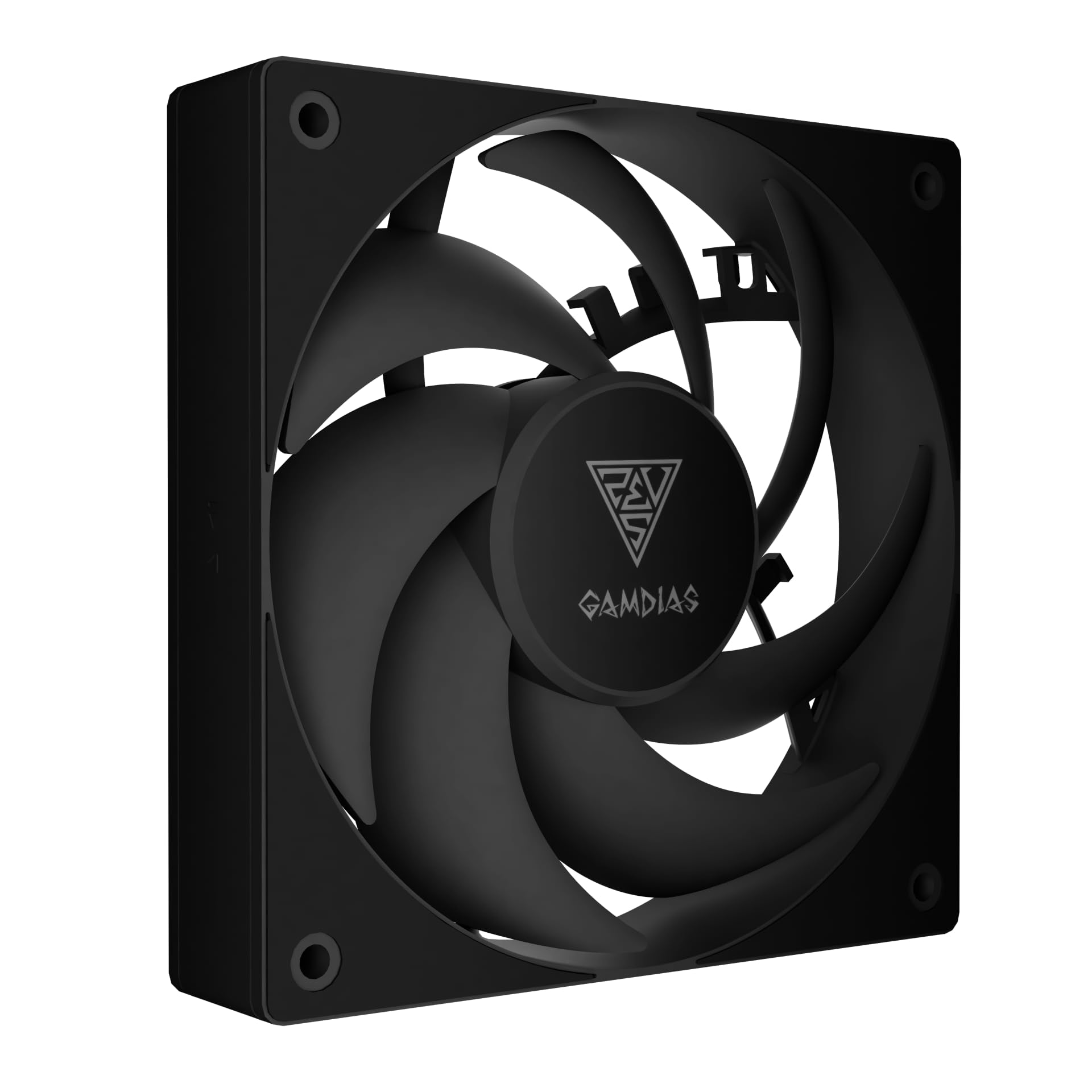 GAMDIAS Notus M1-1201 120mm Black PWM Fan | Daisy-Chain PWM Sharing, Closed-Loop Technology for Steady RPM on Cooler, Low-Noise Operation (Max. 1600RPM @25dBA), Anti-Vibration Pads, Black-picture-19