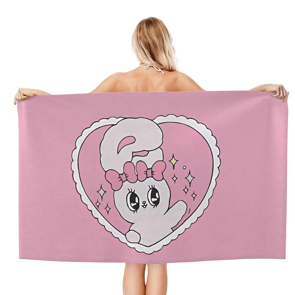 バニー柄 マイクロファイバータオル バニー柄 マイクロファイバータオル