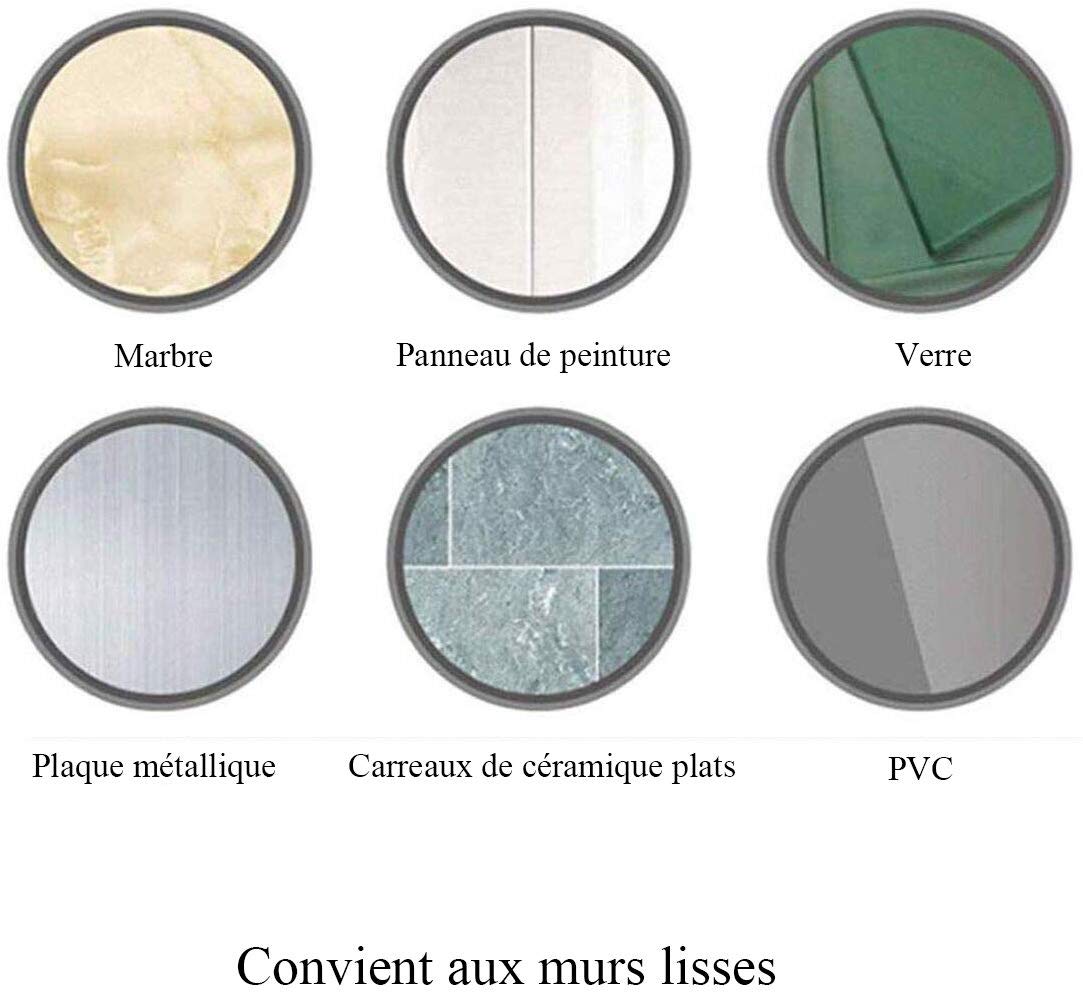 Ganchos de pared de acero inoxidable, ganchos adhesivos para toallas de baño y cocina, no requiere taladrar, juego de 6, duraderos e impermeables