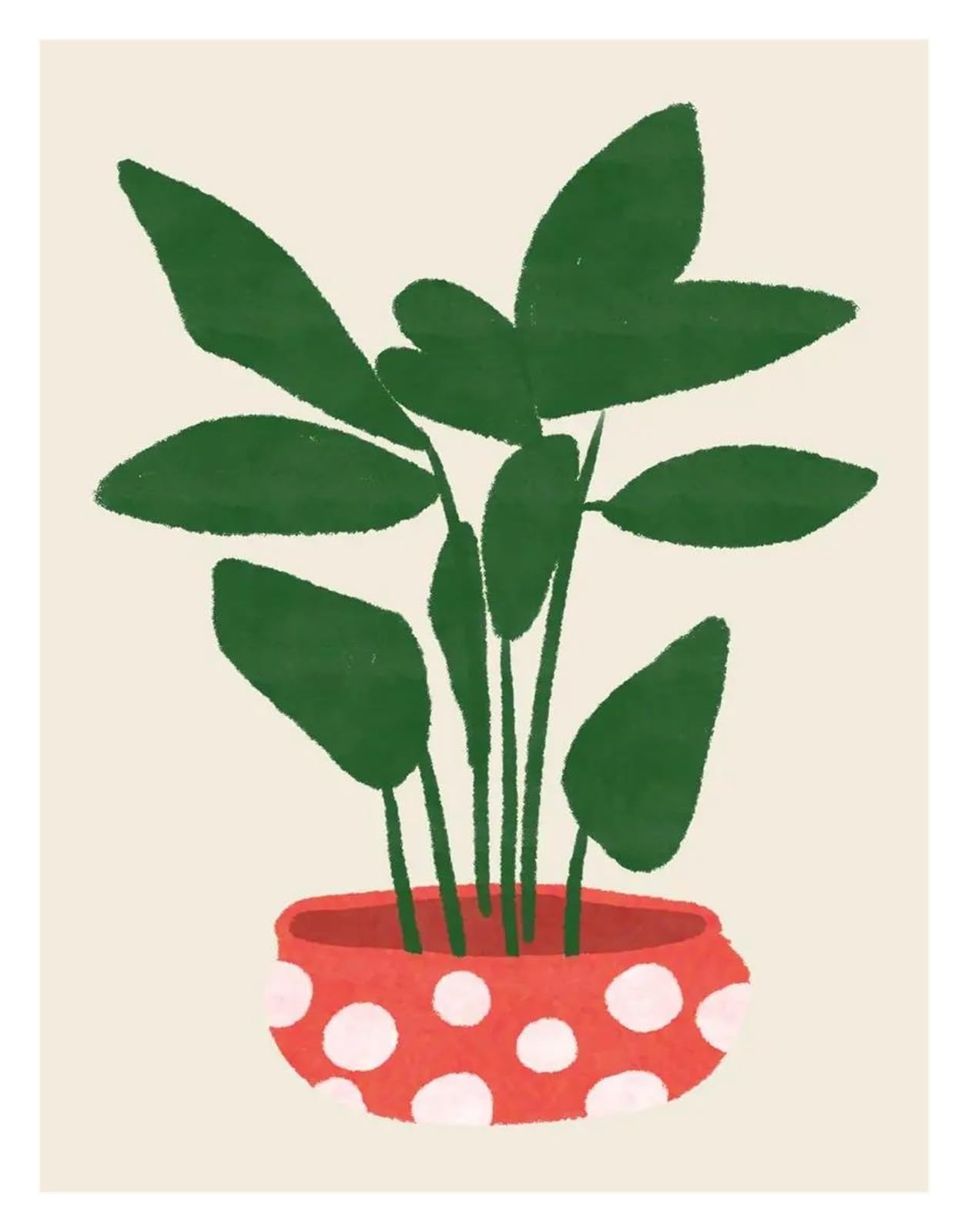 Tableau d'art mural ficus et monstera : affiche imprimée de plantes 30x42