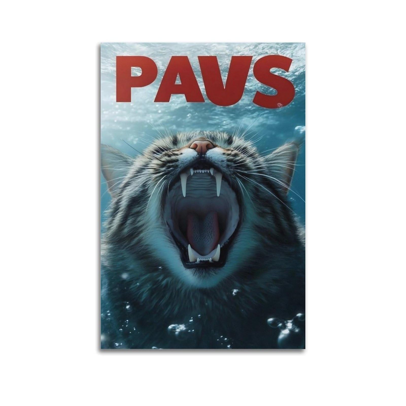 JUWRHRHHRH PAWS Poster Canvas Aesthetic Wall Art Painting Decor for Living Room Bed Room 20x30inch(50x75cm) Unframe-style