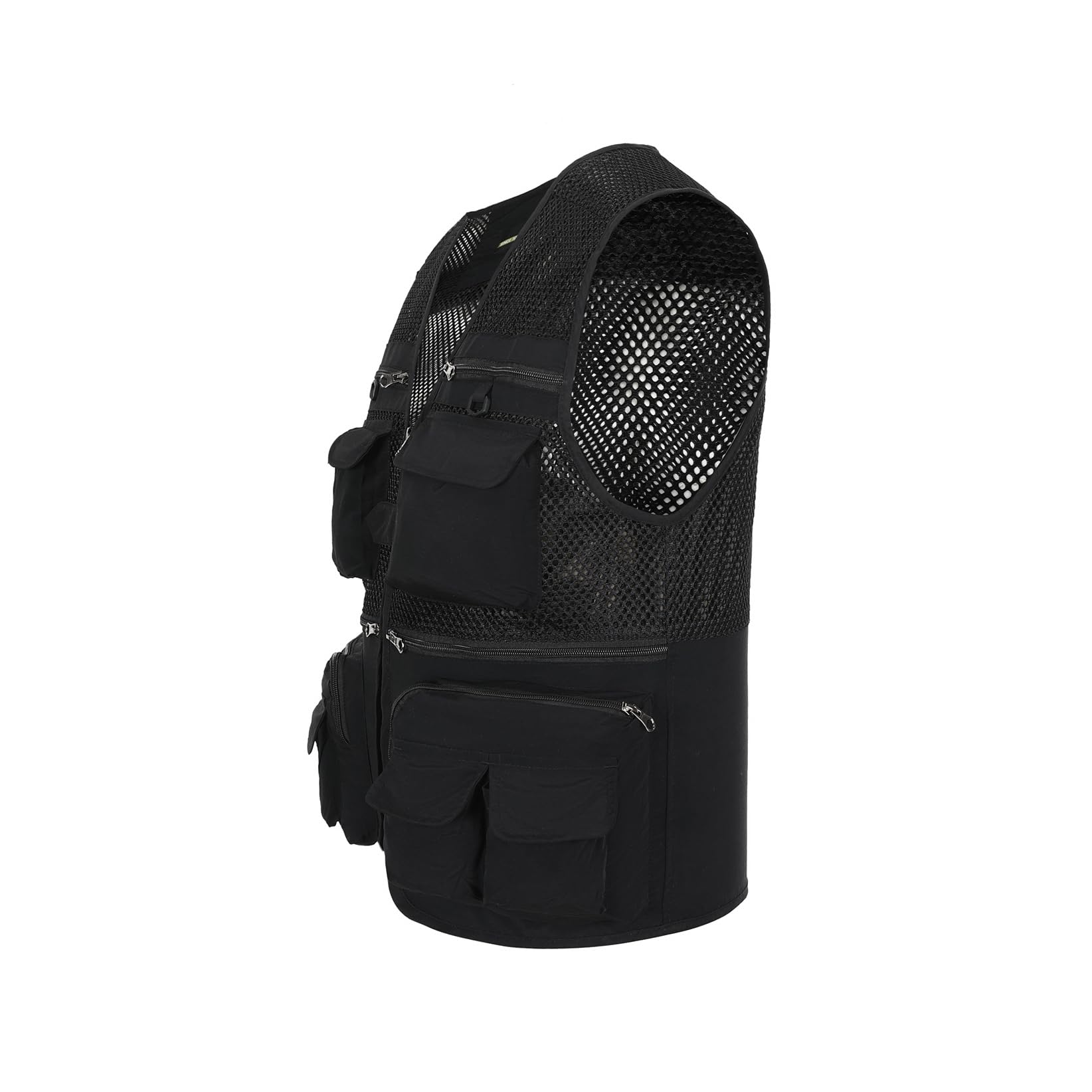 Hbufnha Gilet tattico per caccia gilet da pesca multi tasca lavoro Cargo Jacket