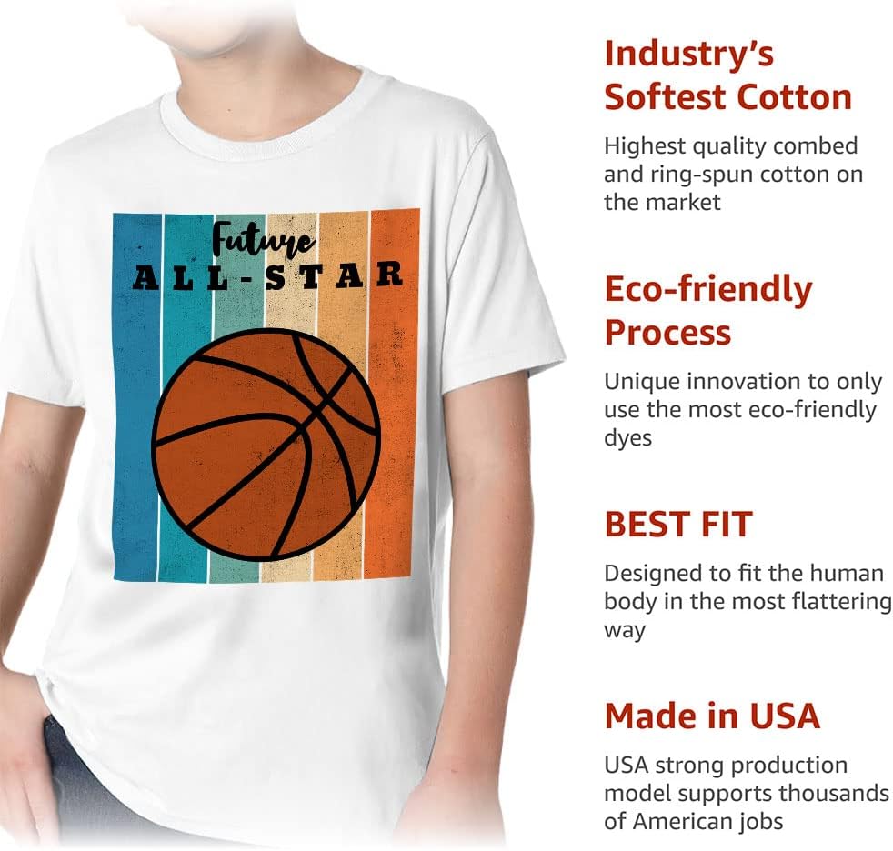 Basketball Kids' Classic Fit T-Shirt - Cute T-Shirt - Colorful Classic Fit Tee