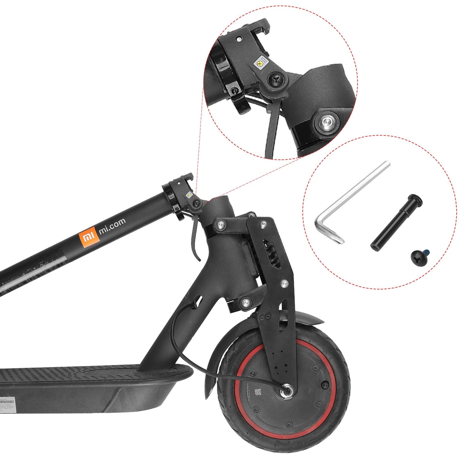 TREFAN Tornillo de bloqueo plegable en forma de Y y destornillador para Xiaomi M365, Pro, Pro2, 1S, Essential Lite