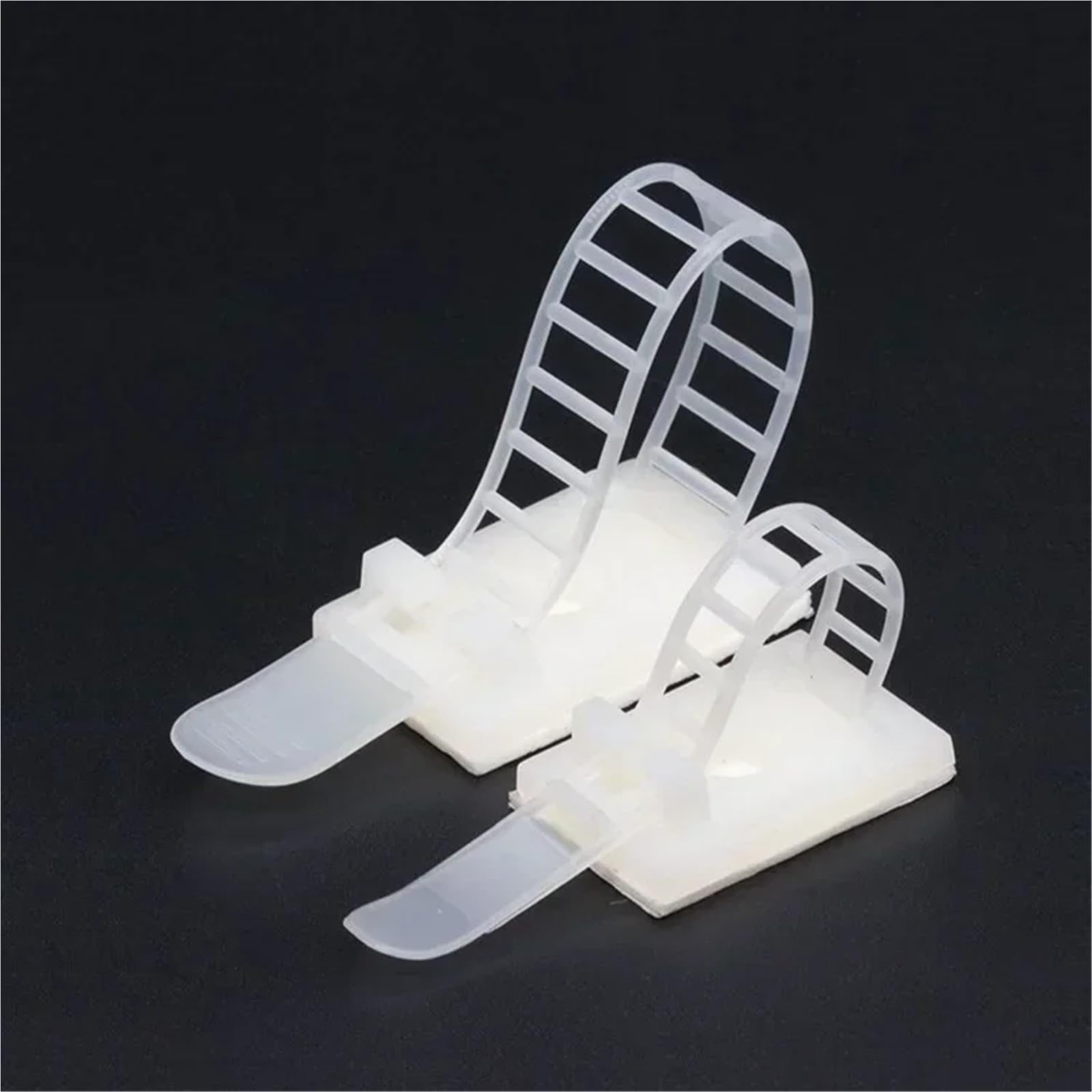 Fascette fermacavi 10 ~ 100 pz Clip per cavi Autoadesive Morsetti per cavi Linea Tie Fisso Regolabile Car Cord Holder CL-1 CL-2 CL-3 Bianco Nero