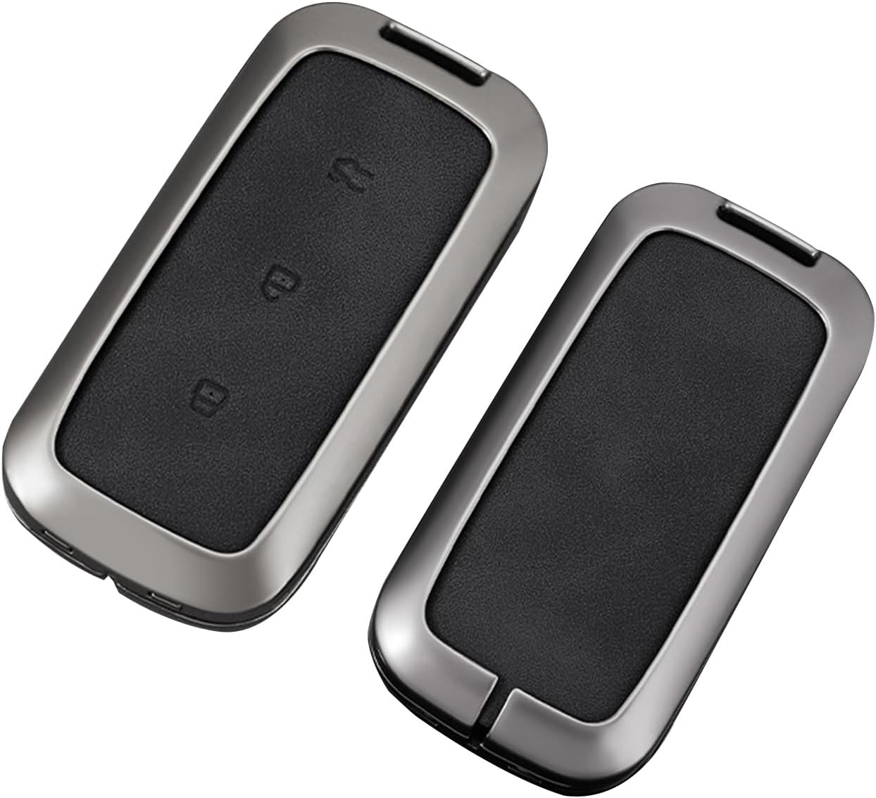 KUNIO For Geely Leather Car Key Fob Cover Case fit for Geely Galaxy EX5 E5 E8 L6 L6 Max 1.5T Plus Air Pro 2025 L7 Xingyao 8 Keychain Zinc Alloy Key Holder Accessories 3 Button A Black