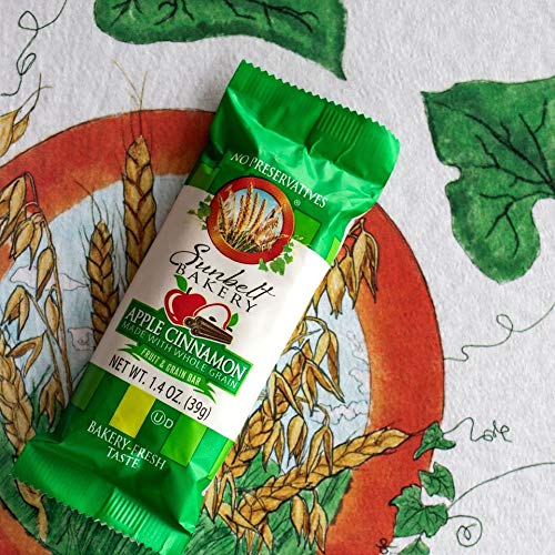 Sunbelt Bakery's Apple Cinnamon Fruit & Grain Bars, 5 Boxes, No Preservatives (40 Bars)