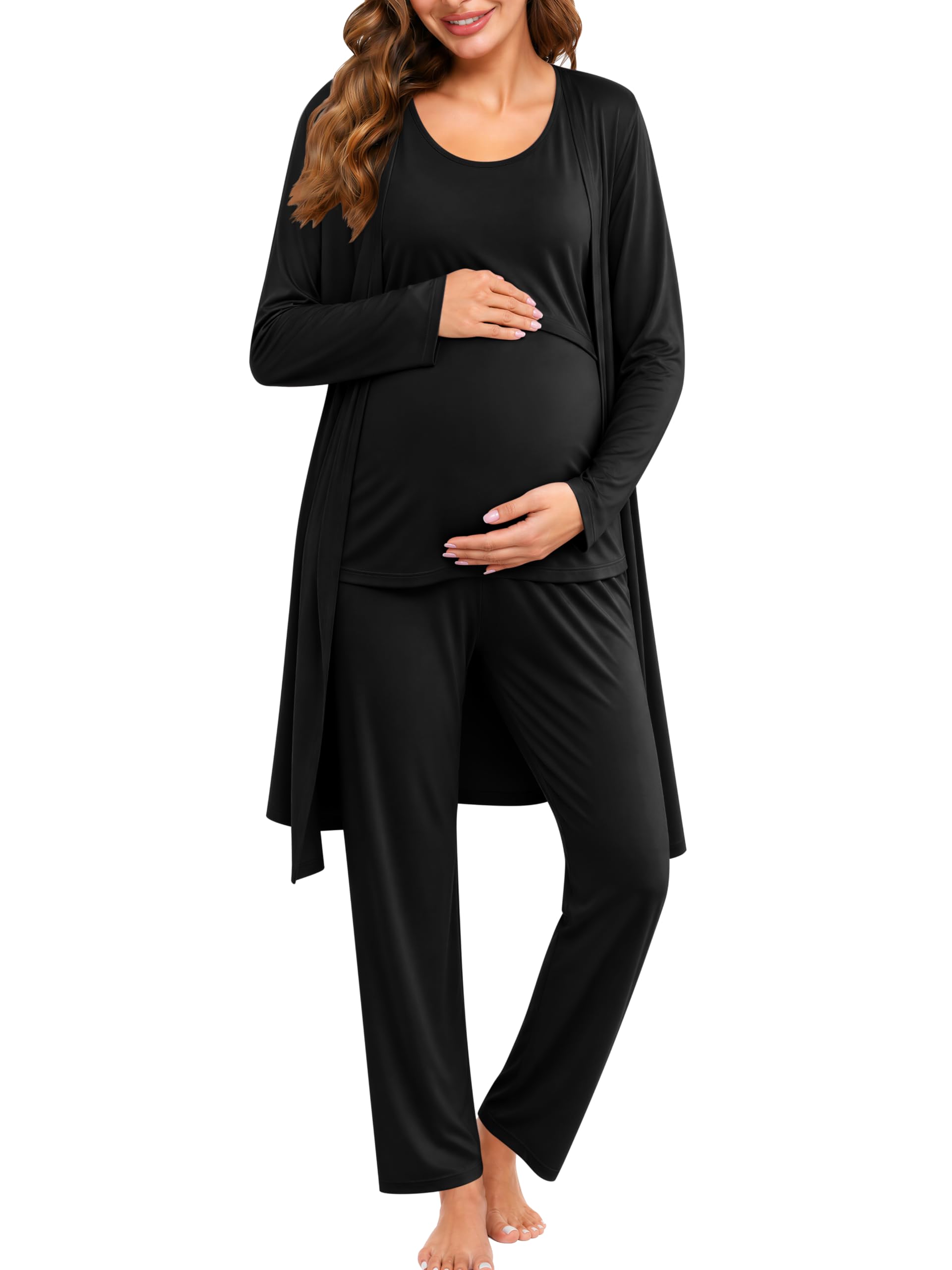 SWOMOG Maternity Nursing Robe Set