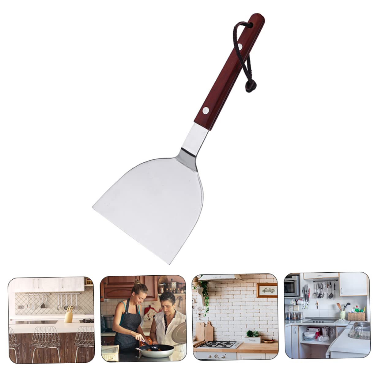 Ciieeo 1pc Stainless Steel Pizza Server Practical Pizza Peel Pancake Transfer Tool for Kitchen Use Lightweight Construction Wide Shoveling for Effortless Food Transfer