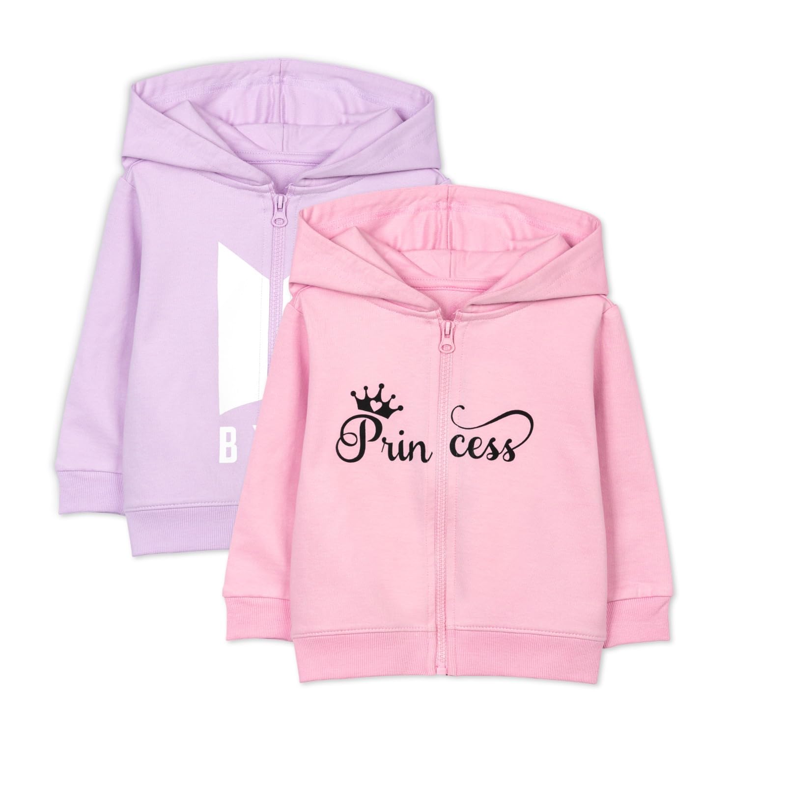 Kids Cotton Fleece Full Sleeve Set of 2 Hoodie Sweatshirts-image-45