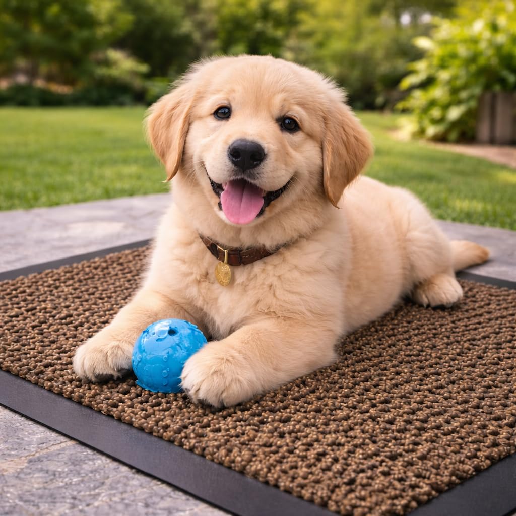 GULLAMBO Non Slip Large Entrance Door mat and Pet Rugs 80cm x 60cm– Indoor–Outdoor Patio Kitchen Bath Office Bedroom Rubber Backed Super Dirt Trapper Absorbent for Muddy Paws Washable — image 1