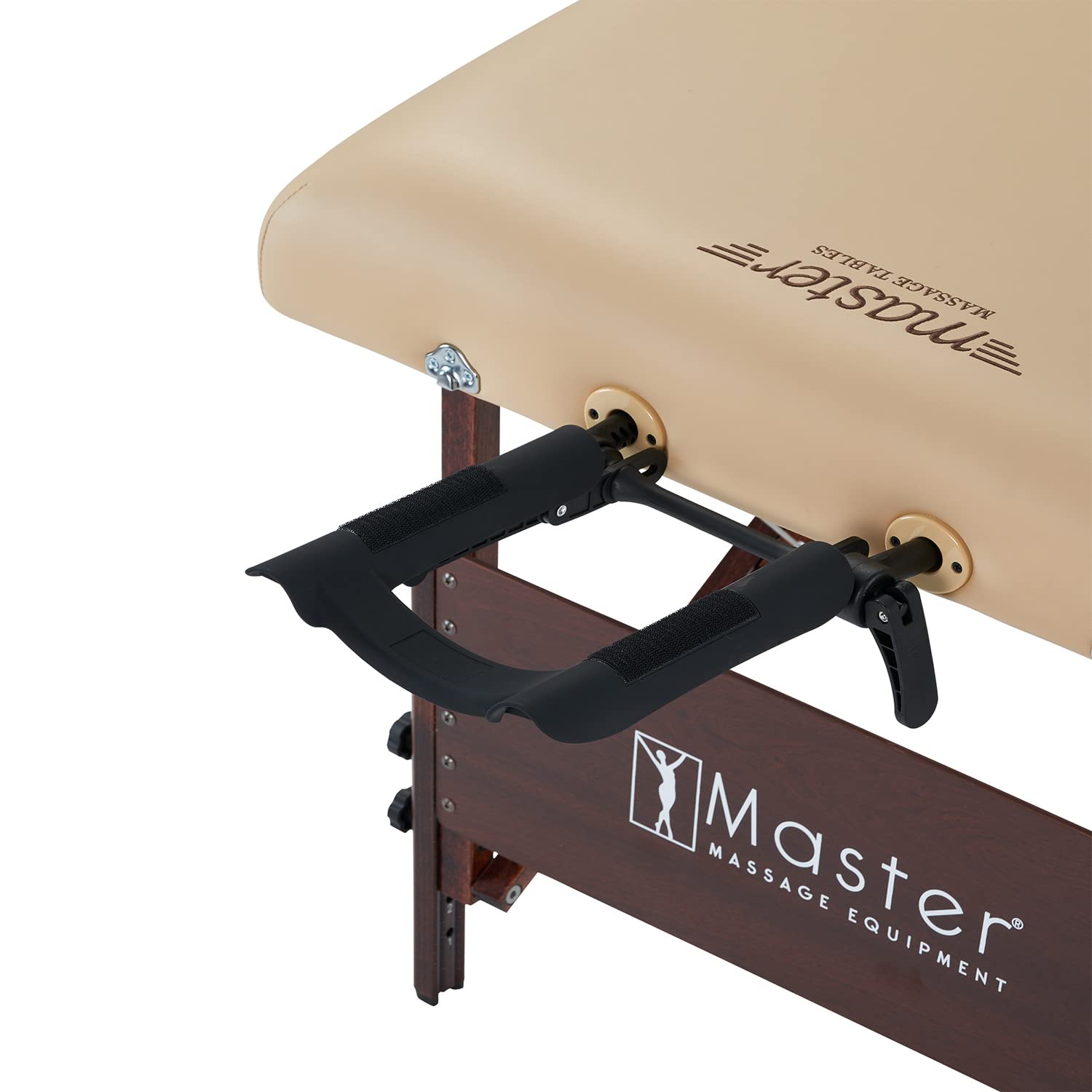 Master Massage Del Ray przenośny stół do masażu, leżanka kosmetyczna, łóżko terapeutyczne, składana ławka do masażu z nastrojowym oświetleniem, drewno, kolor beżowy, 80 x 200 cm