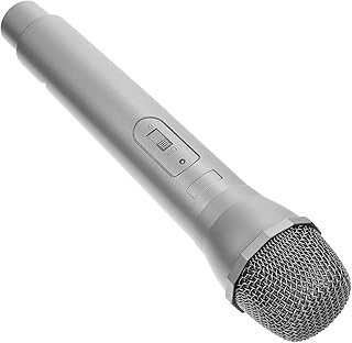 ibasenice 3 Pcs Simulation Microphone Outdoor Basket Toddler Musical Instruments Kids Playset Girls Toys Microphone Prop Vintage Microphone Prop Plastic Microphone Toy Party Supply Silver