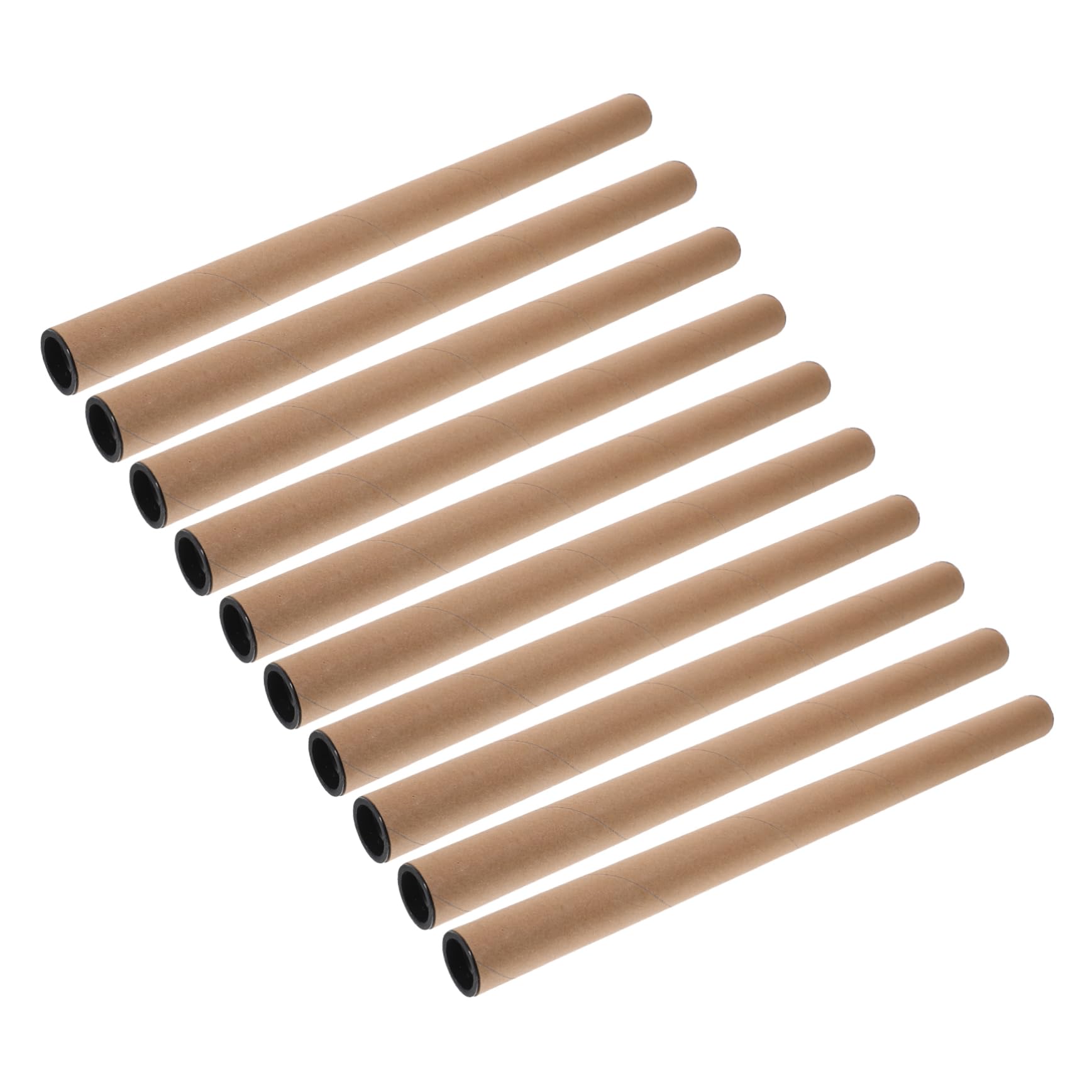 30piezas Tubo De Almacenamiento De Cartón Para Posters y Arte Para Transportar y Proteger Documentos Dibujos y Manualidades Resistente y Ligero