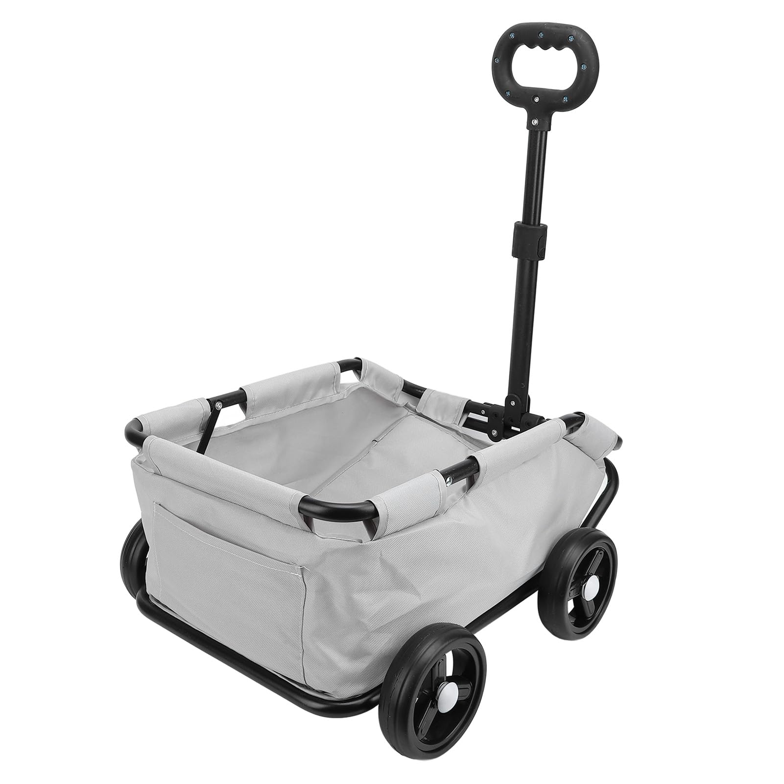 Dog Stroller for Dogs, 4 Wheel Handle Adjustable Pet Stroller for Small Medium Dogs Dog Jogging Carriage Stroller Pad Car (Gray)