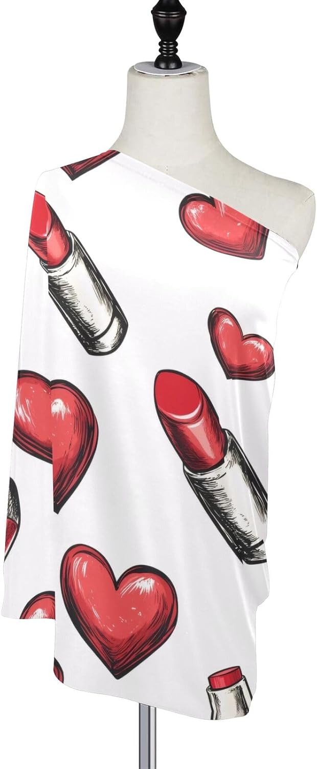 Lyeorm Lipstick and Hearts Car Seat Covers for Babies Breathable Nursing Breastfeeding Cover Multi-Use Infant Carseat Canopy and Stroller Cover for Boys Girls 7 61qDpYBSd0L. AC SL1500