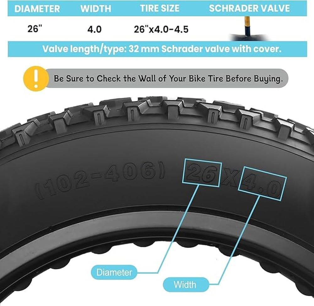 Camera d'aria 16x4 Camera d'aria per pneumatici per bici ad | proprietà di assorbimento degli urti, resistenza e isolamento elettrico. Facile installazione. Il kit interno ha due leve