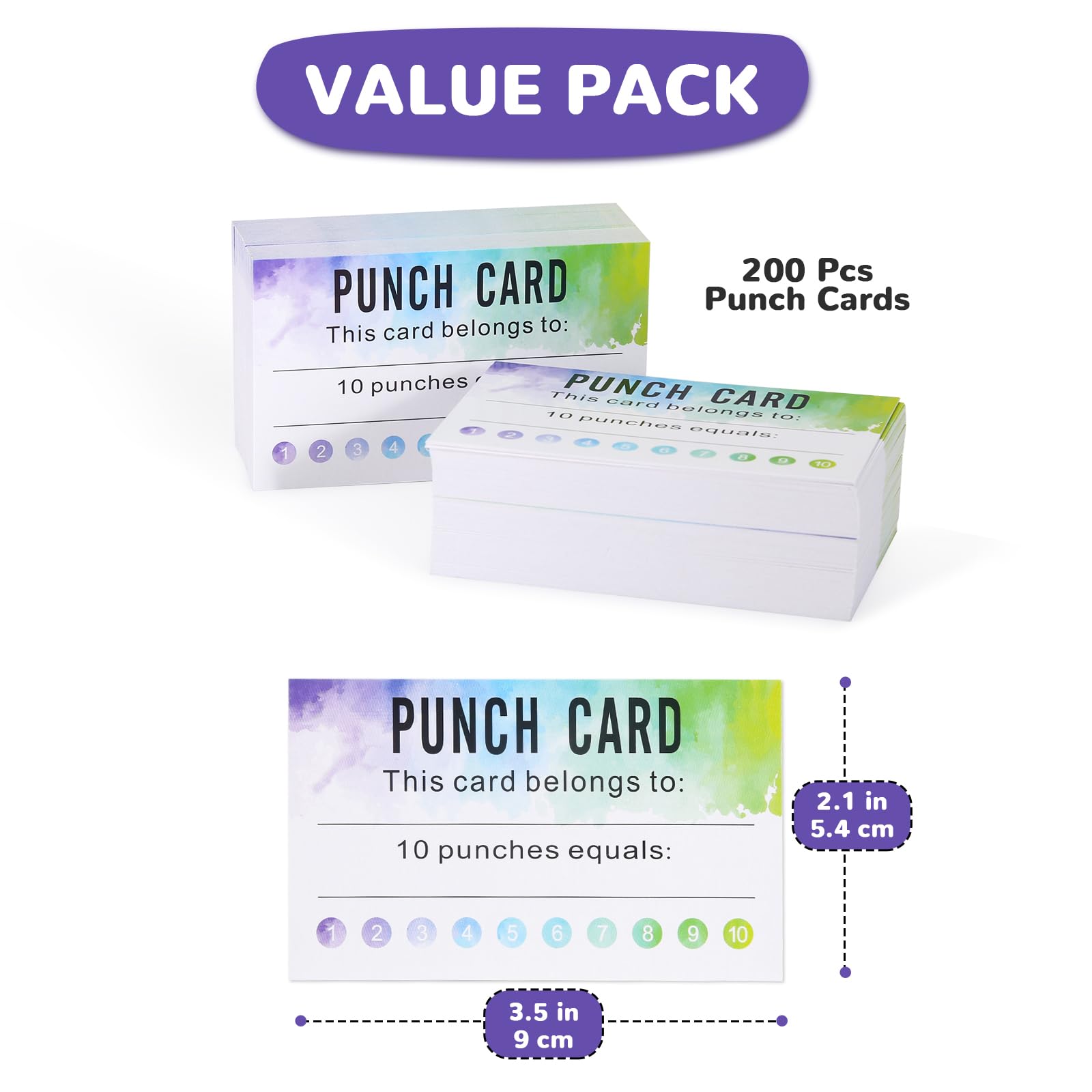 ONEDONE Lot de 200 cartes de récompense pour enfants, récompenses, récompenses, récompenses d'encouragement pour étudiants, enseignants, 8,9 x 5,1 cm, aquarelle