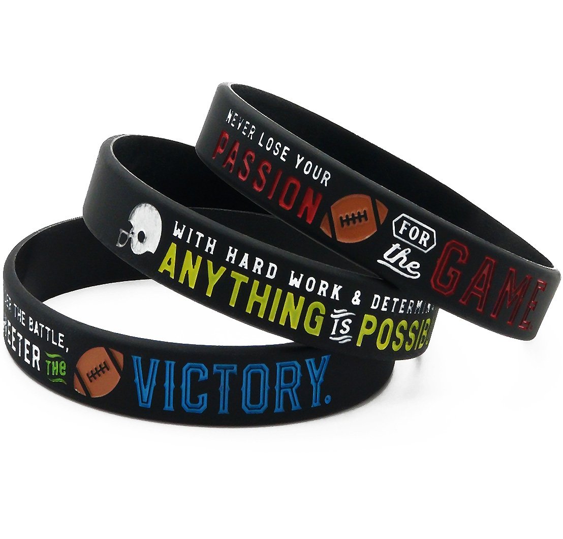 Inkstone Football Motivational Silicone Bracelets Sport Gift