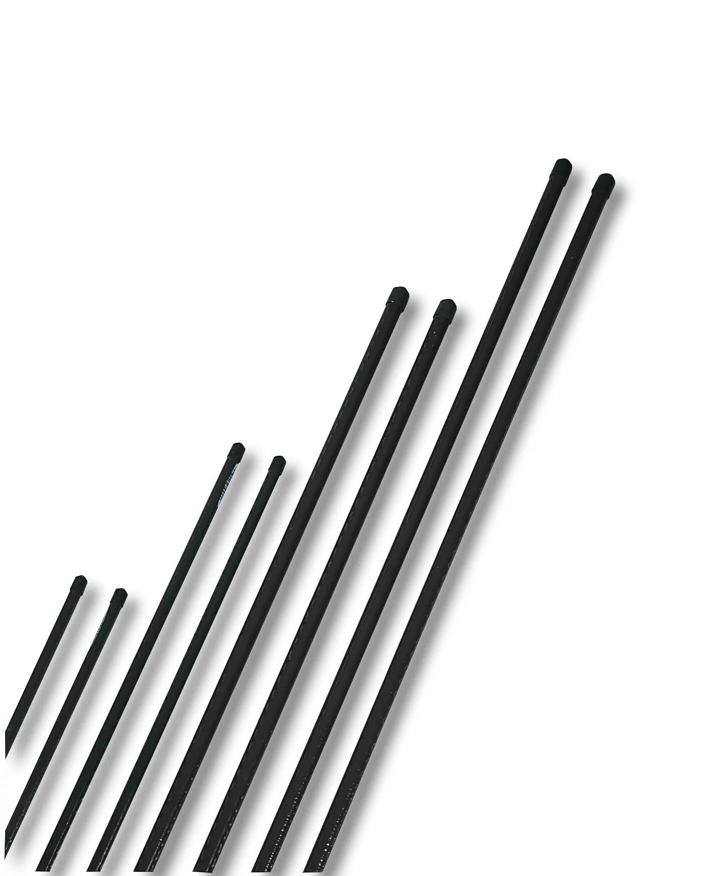 20 Tuteurs En Acier Windhager 120cm - Vert, Noyau Acier Recouvert Plastique - Résistants Intempéries