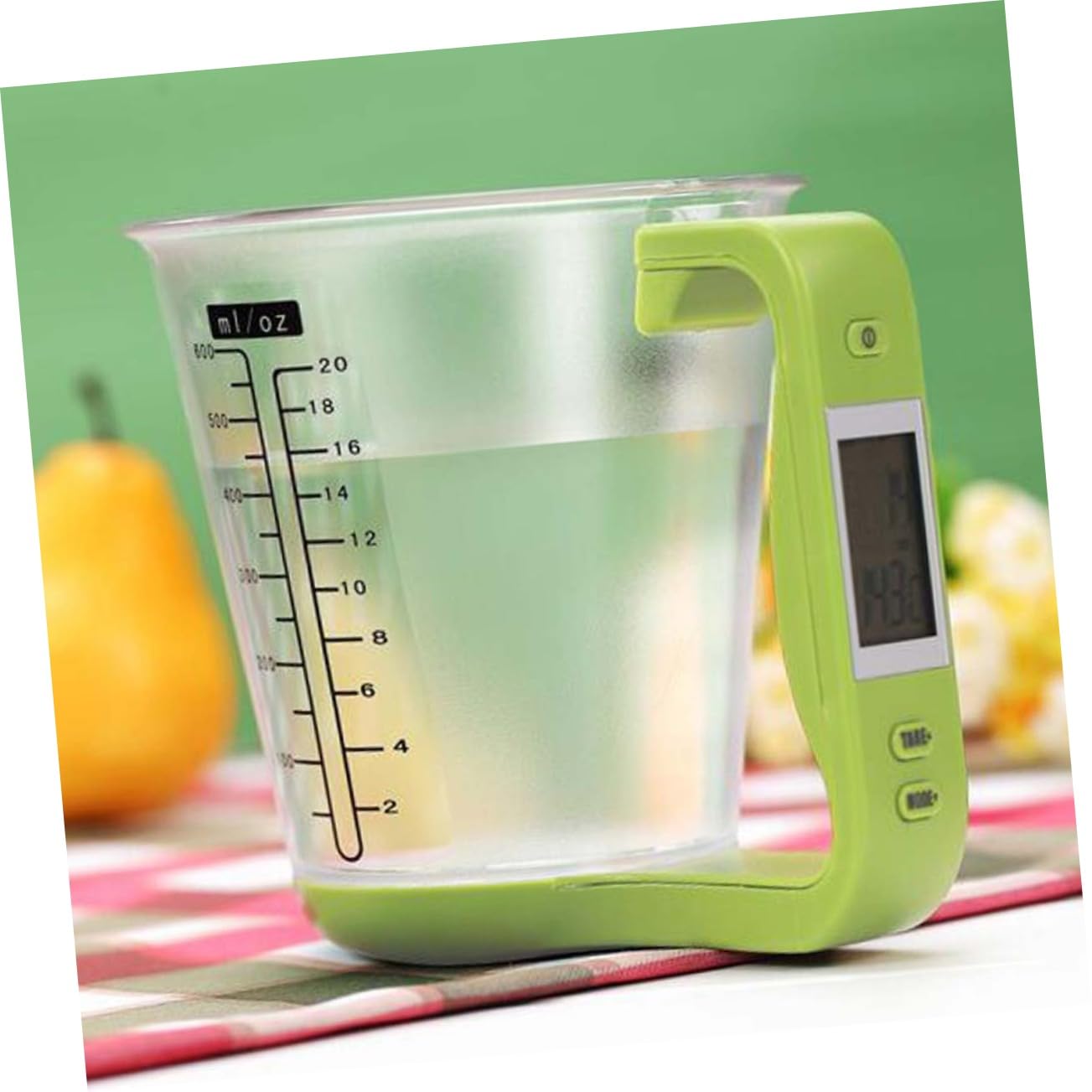 Tasse à Mesurer Numérique Multifonction 1000 g Précision 1 g Pc Et Abs Écran Lcd Vert Clair Cuisine Et Préparation Alimentaire