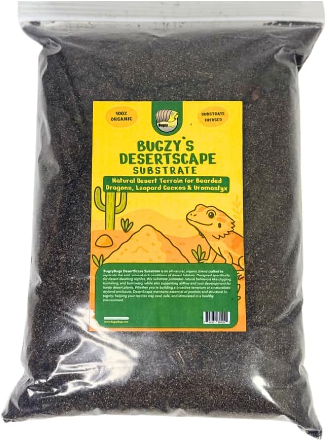 Isocare Premium DesertScape Substrate All-Natural Soil Bedding & Bioactive Terrarium Vivarium Mix (4 Quart)