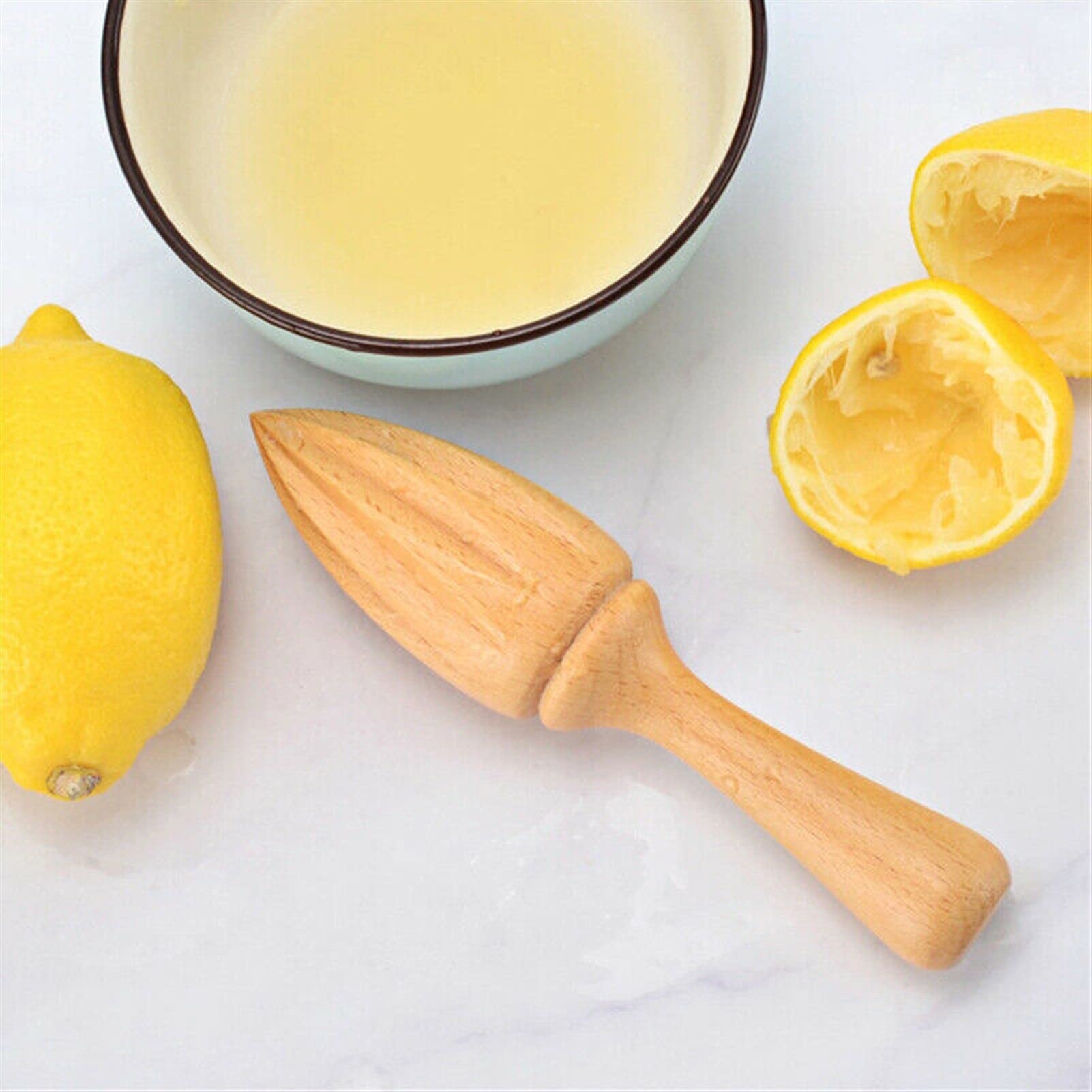 Uooom Spremiagrumi Manuale In Legno Di Faggio - Estrattore Per Limoni, Arance E Lime, Attrezzo Da Cucina Rustico - 3