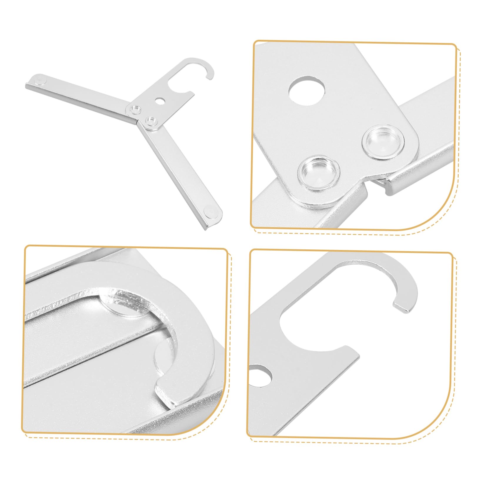 3 perchas plegables de metal resistente – Perchero de viaje que ahorra espacio para camping, hoteles y uso doméstico – Diseño portátil y plegable para un fácil almacenamiento