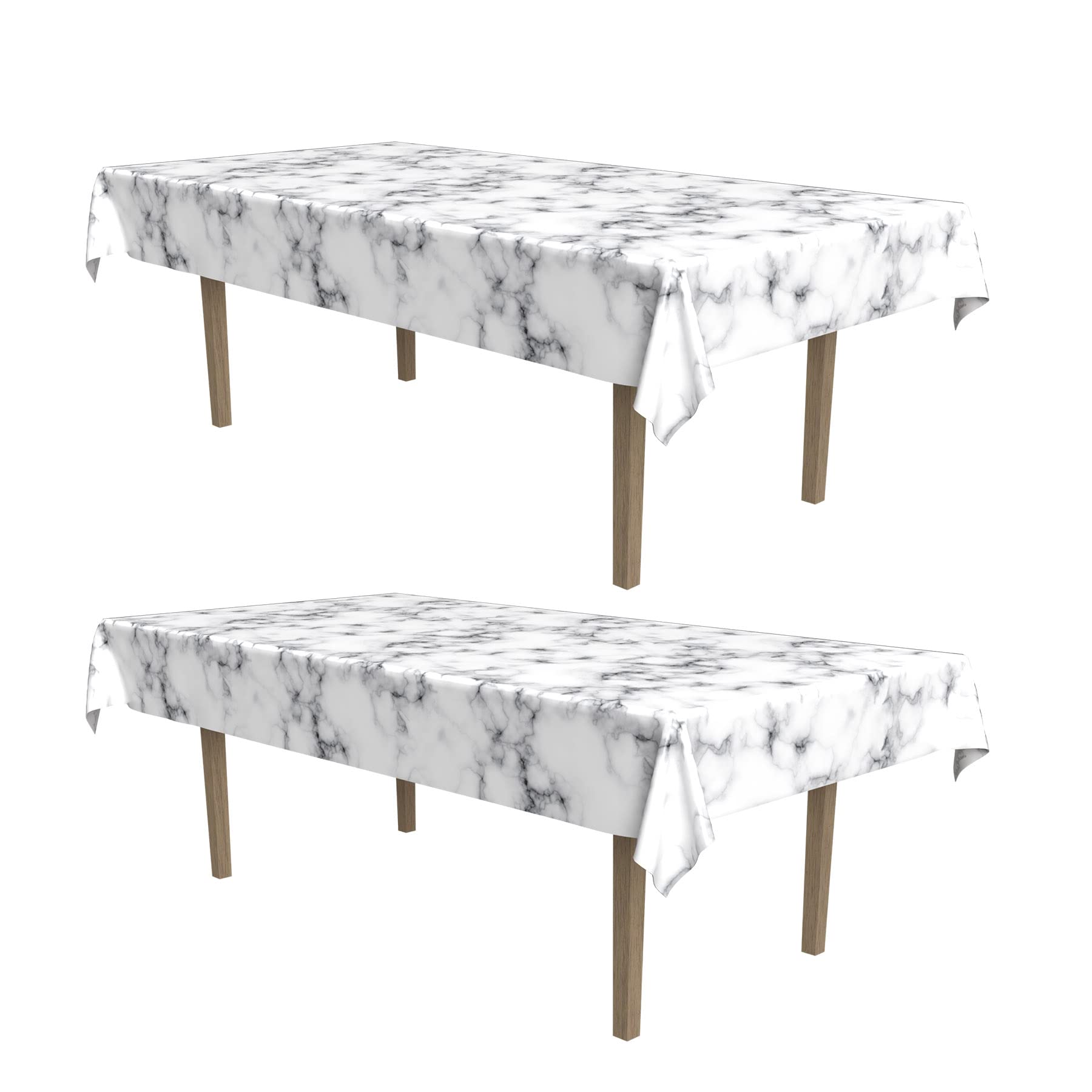 Nappe de table rectangulaire jetable Beistle lot protecteur anti-tache pour réception de mariage