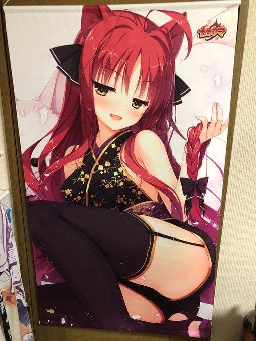 Amazon.co.jp: カコタマ 特大タペストリー 矢来美羽 美羽狗神 ゆず 
