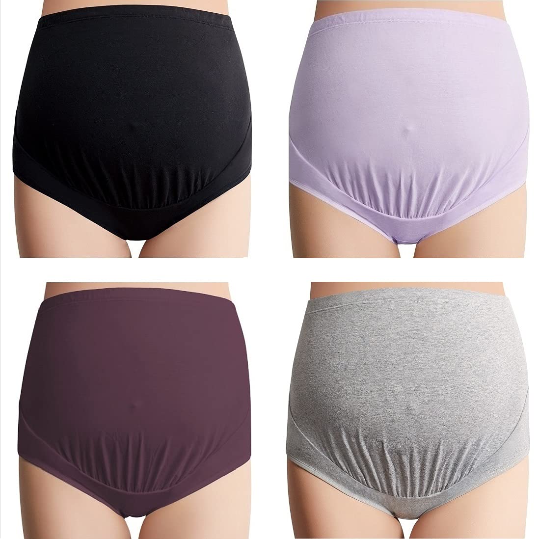 Mama Cottonwomens High Waist Briefs (pack of 4)