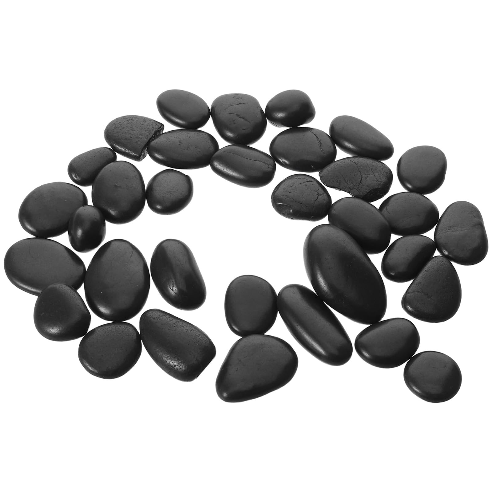 Set Pietra di Fiume di Pietre Naturali di Ciottoli Neri per Conservare Nutrienti Versatile per Cucina e Riscaldamento Alimenti e Cucinare a Casa