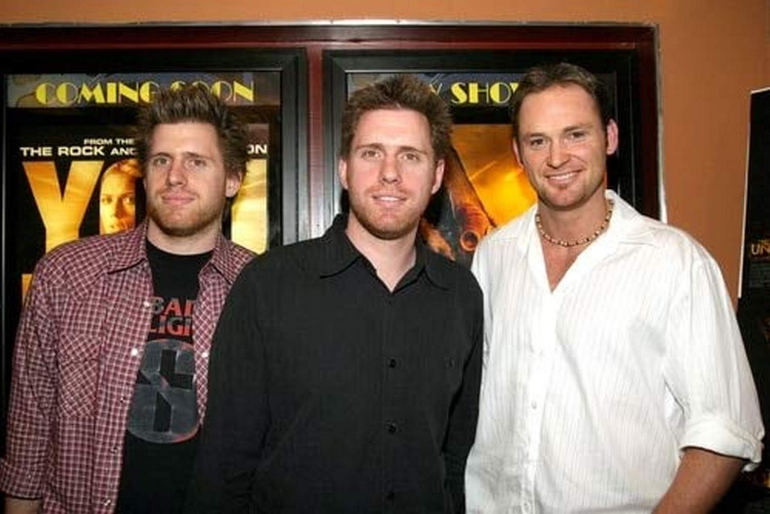 Michael Spierig, Peter Spierig, Rob Jenkins At Arrivals For Lions Gate Films Undead Premiere, City Cinemas Village East, New York, Ny, June 29, 2005. Photo By Donald BowersEverett Collection Celebrity